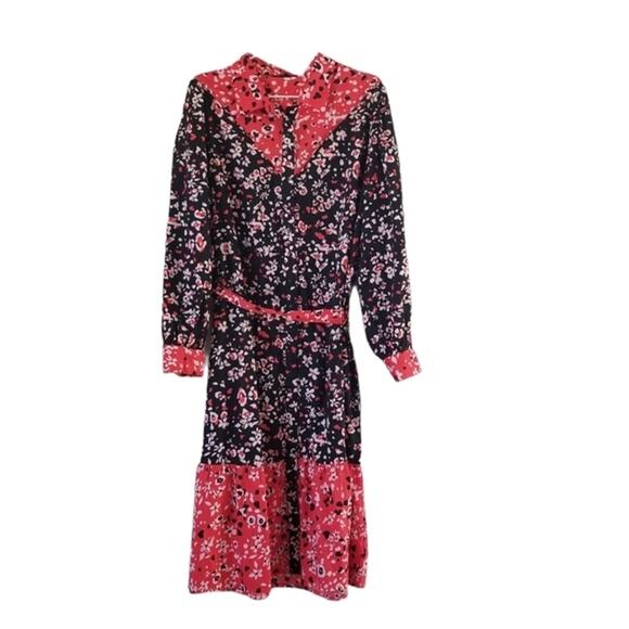 ASOS Wednesday's Girls Black and Red Floral Dress size 20 - Picture 5 of 14